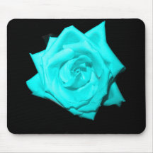 Arrière - plan noir solide de rose coloré par aqua tapis de souris