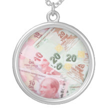 Arrière - plan turc d'argent colliers