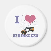 arroseuses du coeur i magnets pour réfrigérateur