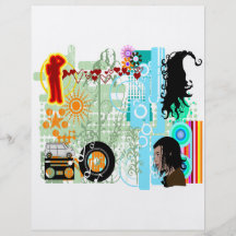 Art #003 de collage prospectus en couleur