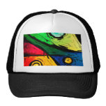 Art abstrait de couleurs lumineuses géniales casquettes de camionneur