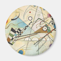 Art abstrait de Kandinsky Magnets Pour Réfrigérateur