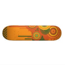 Art abstrait planches à roulettes customisées