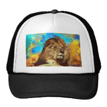 Art Africain-Lion-Numérique Casquettes