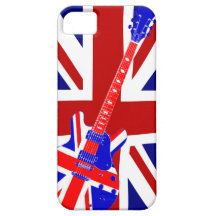 Art britannique 2 de guitare d'Union Jack Coques iPhone 5 Case-Mate