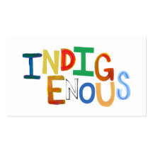 Art coloré d'indigènes d'amusement indigène de cul cartes de visite professionnelles