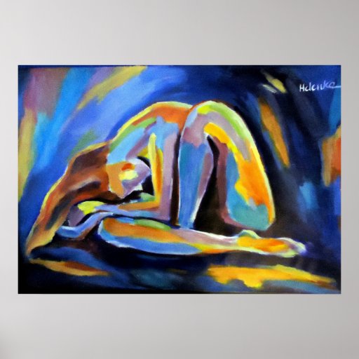 Art Copie-Contemporain de beaux-arts - nudité colo Affiche