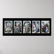 Art d'affiche de lettre d'alphabet de BRONX