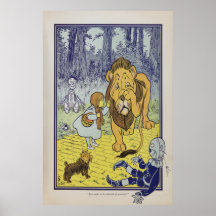 ART D'AFFICHE - LION LÂCHE DE MAGICIEN D'OZ - DE D