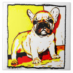 Art de bouledogue français carreaux