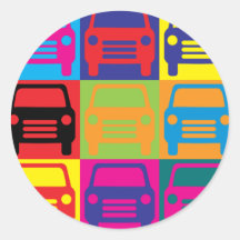 Art de bruit automatique de corps autocollant rond