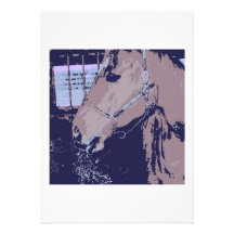 Art de bruit de cheval carton d'invitation