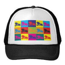 Art de bruit de ciment casquettes