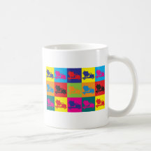 Art de bruit de ciment mug à café