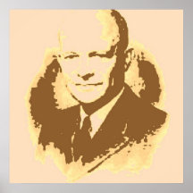 Art de bruit de Dwight D Eisenhower Affiches