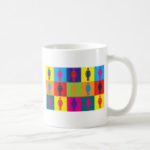 Art de bruit de grand-mère tasse à café