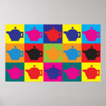 Art de bruit de thé poster