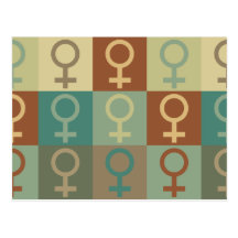 Art de bruit du féminisme carte postale