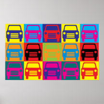 Art de bruit en verre automatique affiche