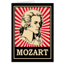 Art de bruit Mozart Cartes De Vœux