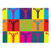 Art de bruit sportif de formation carte postale