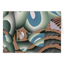 Art de fractale de bruit liquide carte de vœux