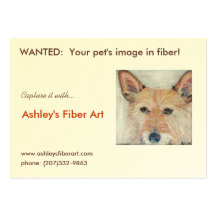 Art de la fibre d'Ashley Cartes De Visite Personnelles
