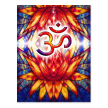 Art de Lotus OM Cartes Postales