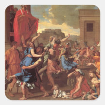Art de Nicolas Poussin Sticker Carré
