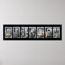 Art de nom de lettre d'alphabet de BRIDGET Posters