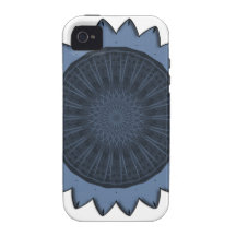Art de vecteur "de tournesol bleu" coque iPhone 4/4S