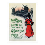 Art de Vintage Moulin de la Galette French Carte Postale