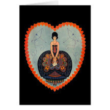 Art déco Valentine Cartes De Vœux