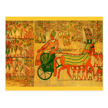 Art égyptien de mur carte postale