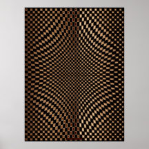 art futuriste IX de mur d'illusion optique de Méta Poster
