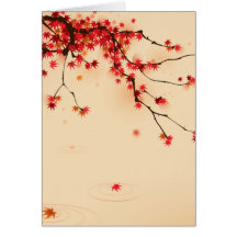 Art japonais d'automne carte