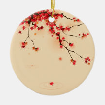 Art japonais d'automne ornement de noël