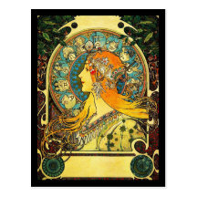 Art-Mucha Carte-Classique 10 Cartes Postales