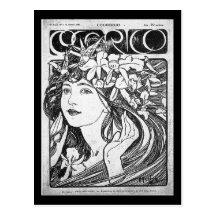 Art-Mucha Carte-Classique 3 Carte Postale