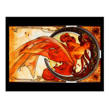 Art-Mucha Carte-Classique 4 Carte Postale