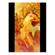 Art-Mucha Carte-Classique 6 Carte Postale