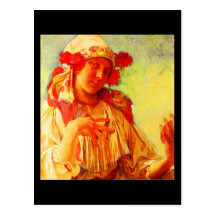 Art-Mucha Carte-Classique 9 Carte Postale
