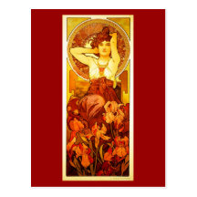 Art-Mucha Carte-Classique/vintage 14 Cartes Postales
