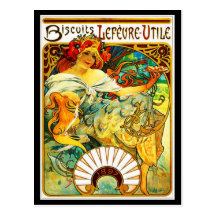 Art-Mucha Carte-Classique/vintage 19 Cartes Postales