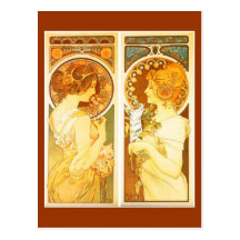 Art-Mucha Carte-Classique/vintage 22 Carte Postale