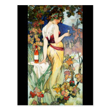 Art-Mucha Carte-Classique/vintage 33 Cartes Postales