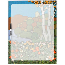 Art Nouvaeu de parc Tableau Blanc Effaçable À Sec