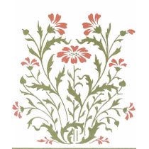 Art Nouveau - conception florale de mode