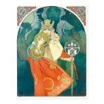 Art Nouveau de ~ d'Alphonse Maria Mucha Carte Postale