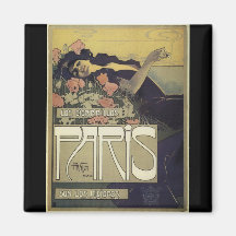 Art Nouveau de Paris de ~ de villa d'Aleardo Aimants